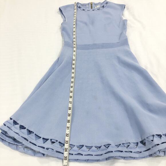 Ted Baker Kathryn Cutwork Knitted Skater Pale Purple Dress - Picture 12 of 16